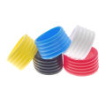 Miniatyrbild 7 av 8: Tennisracket Grip Gummi Ring Badminton Bat Overgrip Fix Flexi Red