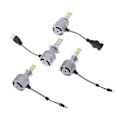 Miniatyrbild 6 av 8: H1 H7 H11 COB Bil LED-strålkastare Glödlampor Hi-Lo Beam 36W 16000LM 60 H3