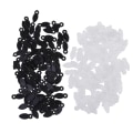 Miniatyrbild 5 av 8: 100st lucia hantverk svart/vit fotoram krokar DIY roterande Black