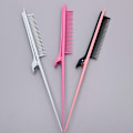 Miniatyrbild 5 av 5: Point-tail Highlight Comb Point-tail Plastic Comb Hair Salon Co Rose red
