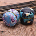 Miniatyrbild 5 av 8: Tea Caddy Iron Delikat Small Style Te Canister Förvaringsbox f F