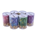 Miniatyrbild 4 av 8: Euro Dollar Pengar Säker Cylinder Spargris Banker För Mynt A4