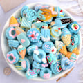 Miniatyrbild 6 av 7: 10st Flatback Resin Donut Cookies Cake Cabochons Charms DI Multicolor2