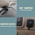 Miniatyrbild 6 av 8: DC 12V Universal Car Switch Paste Type Vippströmbrytare med kabel