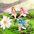 Miniatyrbild 3 av 5: Mikro landskap trädgård prydnader Flower Fairy Cake Skrivbord Decorat Coffee