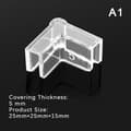 4 st/ set Silikon Transparent Anti-kollision Fish Tank Corner P 5mm