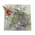 Miniatyrbild 6 av 8: design torn pappersservetter ros festlig festvävnad blommig dec