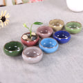Miniatyrbild 3 av 8: e Ice-Crack Glaze Flower Ceramics Succulent er Mini Pot Home D Dark blue