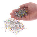 Miniatyrbild 4 av 8: Synålar 38mm glaskulhuvud Push Quiltningsnålar för smycken 5(Colorful 500Pcs)