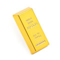 Miniatyrbild 5 av 8: Plast Gold Bullion Simulerad Golden Brick Glittrande Guld B