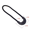 Miniatyrbild 3 av 8: 10 st EDC Multi-purpose Zip Zipper Drag sladdrep För Outdoo Black