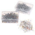 Miniatyrbild 3 av 8: Synålar 38mm glaskulhuvud Push Quiltningsnålar för smycken 5(Colorful 500Pcs)