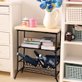 Miniatyrbild 3 av 5: 1:12 Dollhouse Simulation Mini Kök Järn Display Hylla för C White