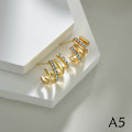 Miniatyrbild 1 av 5: 1 par Claws Stud Örhänge Snygg Micro Inlaid Zircon Earring Je A5