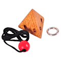 Miniatyrbild 4 av 5: Hot Rope Wooden Puzzle Logic ligent Brain Teaser String Pussel