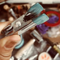Miniatyrbild 4 av 8: 5st DIY Läderhantverk Metallassistent Suturklämma Handarbete Fi Green