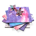 Miniatyrbild 2 av 8: 60/65 st Space Star Flower Origami Paper Dubbelsidig Vikning D C:60Pcs