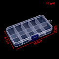 Miniatyrbild 1 av 5: 10/15/24 Grids smycken verktygslåda gåva för pärlor smycken örhängen 10 grid