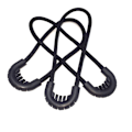 Miniatyrbild 2 av 8: 10 st EDC Multi-purpose Zip Zipper Drag sladdrep För Outdoo Black