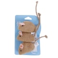 Miniatyrbild 8 av 8: Kattleksaksimitation Plyschmus 3-pack innehållande kattmynta 2（All coffee colors）