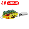 Miniatyrbild 8 av 8: Utomhus Luya långväga åskgroda 2,5cm/3g minigroda träffar bl color C