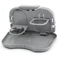 Hot New Folding Auto Bil Baksäte Bord Dryck Cup Brickhållare Grey