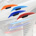 Miniatyrbild 2 av 8: 1Par Universal Motorcykel Winglet Aerodynamisk Spoiler Dynamic Red