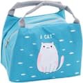 Blå Lunchväska Tote Bag för Kvinnor, Termisk Lunch Resväska för Män