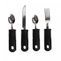 Ergonomiska Bestick - 4 Delar Svart black Svart