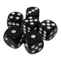 6 sorte terninger 16mm til terningespil, lette at rulle
