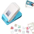 Rectangular Lever Punch, 1x0.8 Inch Stamp Punch for Paper Crafts, Scrapbooking, DIY Card Making, Art