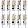 10x G4 LED-lampor 12V AC/DC Varmvit 3000K 2W, dimbar belysning - WELLNGS