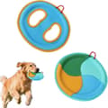 2 st Hundleksaker, 2 Stilar Flytande Frisbee Interaktiva Hundleksaker Husdjursspelsmaterial för Aggressiva C[D]