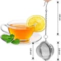 Miniatyrbillede 2 af 5: 2 stk. teæg i rustfrit stål, 5,3 cm, teinfuser, tesier, tefilter, teintervaldiffuser til te