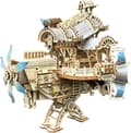 3D Trepuslespill Voksen 3D Puslespill Modellskip Steampunk for DIY Hjemmeinnredning Gave Kvinner Menn