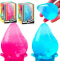 2-pakning Dream Squishy Drop Stressballer for voksne, Fidget Sensorisk Leker for barn, Autisme ADHD Sensorisk Stresslindrende Leker, Bursdagsgaver (Blå Rosa)