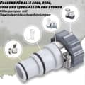 Miniatyrbillede 2 af 3: INTEX filterpumpe adapter sæt 1.25 til 1.5 tommer pool adapter