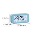 Miniatyrbild 3 av 5: Digital Elektronisk Klocka LED-Display Elektronisk Klocka Stereo Digital Display Snooze Väckarklocka 12/24H Byt Nedräkningstid NUO0430 Blue