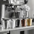 Pikkukuva 2 / 5: 1 kpl, Espresso-kahvikuppi, 304 ruostumattomasta teräksestä valmistettu kahvimuki, kaksiseinäiset teekupit, kannettavat juomakupit, retkeilyyn, telttailuun, ulkokoristeluun, kesäkäyttöön Golden Small