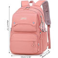 Miniatyrbillede 2 af 5: Rygsæk til teenagepiger, afslappet, til gymnasiet, dagsrygsæk, kvinder, daglig rejserygsæk til bærbar computer (pink)
