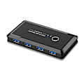 Pikkukuva 2 / 5: USB 3.0 -kytkinvalitsin, 2 tietokonetta jakavat 4 laitetta, sopii hiirelle, näppäimistölle ja tulostimelle