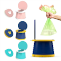 Miniatyrbillede 10 af 10: Børnefoldbar toilet Foldbar Baby pink