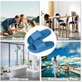 Miniatyrbild 6 av 6: Cloud Sliders Dam Herr Sliders Tofflor Pool Sliders Sommar Flip Flop Dusch Badkudde Sliders Toffla Blue 5.5/6.5 UK