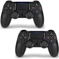 Miniatyrbillede 1 af 2: 2-pak PS4 Controller DoubleShock Trådløs til Playstation 4 Sort