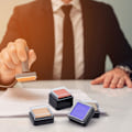 Miniatyrbillede 3 af 7: 30 stk Tomme Blanke Blækpude Uden Blæk Mini Tommelfingeraftryk Svampeblæk Stempelpude Sort Hurtigtørrende Skum Ublækket Puder til Farverig Blæk Påfyldning Maleri DIY