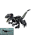 Miniatyrbillede 1 af 5: 1 stk Jurassic Stor Dinosaur Byggeklodser T-rex Quetzalcoatlus Spinosaurus Actionfigurer Legetøj til Børn Indoraptor