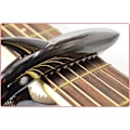 Miniatyrbild 5 av 5: pc Shark Capo Lättviktigt Gitarr Capo Gitarrtillbehör Snabbt Byte Gitarr Capo med Förvaringsväska för Gitarrer, Ukulele, Banjo, Mandolin black