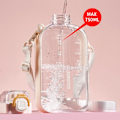 Miniatyrbild 8 av 8: Sport Vattenflaska 750ml, Läckagesäker Drickflaska, Gym Vattenflaska, Vattenflaska med Hälsosamt Material för Resor Picknick Camping Vandring Blue