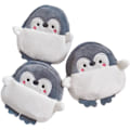 Miniatyrbild 1 av 5: 3PCS Söt Kawaii Djur Plånböcker för Tonårsflickor Liten Myntväska Mini Plysch Plånböcker Sminkväska för Kvinnor med Dragkedja Pingvin No small package