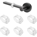 Miniatyrbillede 1 af 7: Dørstopper 6 stk PVC Dørgrebsstopper Dørpude Silikon Dør Anti-Greb Beskytter (Transparent)
